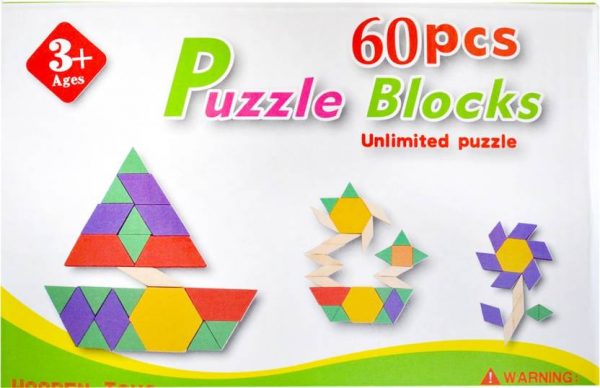 Constructive Puzzle Blocks – 60 pcs