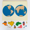 PUZZLE MAP OF CONTINENTS - WORLD MAP