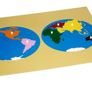 MONTESSORI PUZZLE MAP OF CONTINENTS - WORLD MAP1